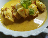 Foto langkah ke 4 dari resep Gulai Cumi Isi Telur.