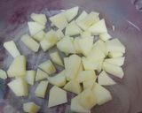 A picture of step 1 of Apple Honey Chaat🍯.