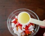 A picture of step 4 of Chana dal bhel street style.