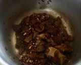 A picture of step 4 of Beef pilau served with kachumbari.