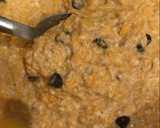 Foto del paso 3 de la receta: Pancakes de calabaza -Zapallo fit saludables riquísimos (veganos sin huevo, sin harina, sin manteca)