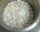A picture of step 1 of Sabut dana makhana kheer.