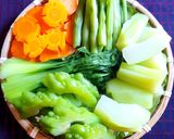 Hình bước làm 7 của món Kho quẹt ‐ rau luộc