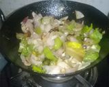 A picture of step 2 of Chilli kathal.