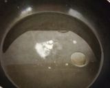 A picture of step 1 of Pathiri (Rice flour Roti) with chana.