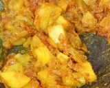 A picture of step 2 of Soya Prawn Curry.