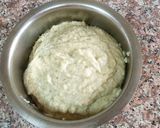 A picture of step 3 of Medu Vada with Mango chutney.