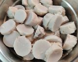 A picture of step 1 of MASALA ARBI with COCONUT MILK.