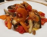 Foto del paso 5 de la receta: Ensalada Tibia de Berenjena al Vapor con Tomate y Albaricoque