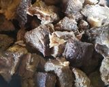A picture of step 1 of Fried Meat #authormarathon#.