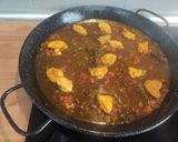 A picture of step 9 of Chicken and Vegetable Paella.
