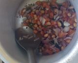 A picture of step 4 of Moong Matki (moth) Misal Pav.