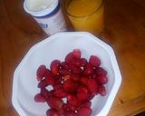 A picture of step 2 of Strawberry 🍓 smoothie.