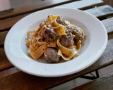 Foto del paso 9 de la receta: Mafaldas con butifarra de rovellons y salsa de queso azul
