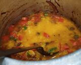 A picture of step 5 of Gujarati Toor dal.