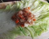 รูปขั้นตอนการทำที่ 4 ของ ผักห่ออกไก่ทรงเครื่อง