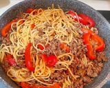 A picture of step 3 of Spaghetti with Tomato Sauce and Ground Beef.