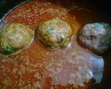 A picture of step 8 of Shab Daig with Tandoori Roti (meetball with turnip & carrot in curry).