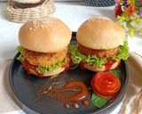 Foto langkah ke 8 dari resep Burger ayam crispy.