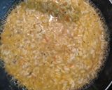 A picture of step 4 of Salmon risotto.