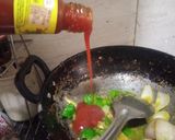 A picture of step 4 of Dry Chilli Paneer.