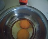 A picture of step 2 of Fried Eggs with brawn & cheese.
