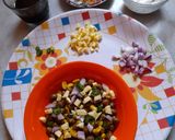 A picture of step 7 of Soybean Black Chickpeas Ghugni Chat.