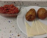 Foto del paso 6 de la receta: Pincho de patata, carne con tomate y queso viejo