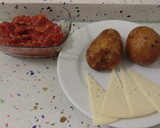 Foto del paso 6 de la receta: Pincho de patata, carne con tomate y queso viejo