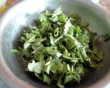 A picture of step 1 of Sarso ka saag.