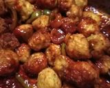 A picture of step 5 of Spicy schezwan sweet corn balls.