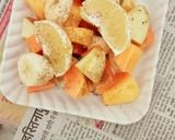 A picture of step 3 of Fruit chaat.