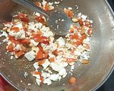 A picture of step 2 of Shahi Paneer Bhendi Masala.