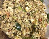 A picture of step 4 of Sura puttu / shark fish puttu.