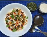 A picture of step 5 of Sweet and Tangy Dahi Vada.