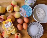 Hình bước làm 1 của món 💚 Bánh Đào Nướng (Clafoutis aux pêches)