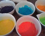 Foto langkah ke 2 dari resep Rainbow Pancakes dengan Madu dan Ice Cream.