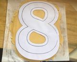 Foto del paso 6 de la receta: NUMBER CAKE de galleta para cumpleaños 1️⃣8️⃣🎉🎊