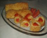 Foto langkah ke 3 dari resep Roti goreng gulung sosis, cemilan bocil sehat & bergizi💪.