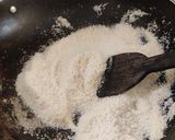 A picture of step 1 of Semolina chamcham.
