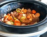 A picture of step 4 of Sig's braised ox cheek.