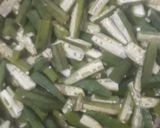 A picture of step 1 of Green lady finger.