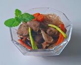 Hình bước làm 7 của món MIẾN xào lòng gà