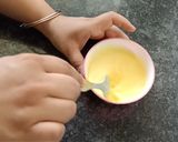 A picture of step 2 of Bread Custard dessert.