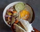 Foto langkah ke 4 dari resep Rice bowl terong sambal matah.
