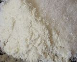 A picture of step 1 of Coconut sandesh.