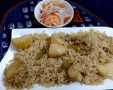 A picture of step 6 of Chicken Yakhni Pulao.