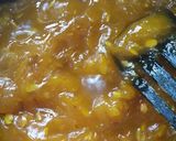 A picture of step 5 of Bombay halwa.