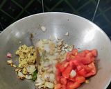 A picture of step 3 of Palanga Ghadghada Tarkari (Spinach and Veggies Curry).