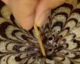 A picture of step 11 of Zebra Chocolate Cake.